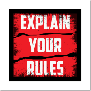 Explain Your Rules Posters and Art